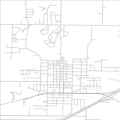 ROAD MAP OF MOUNT VERNON, MISSOURI BY MAPBAKES