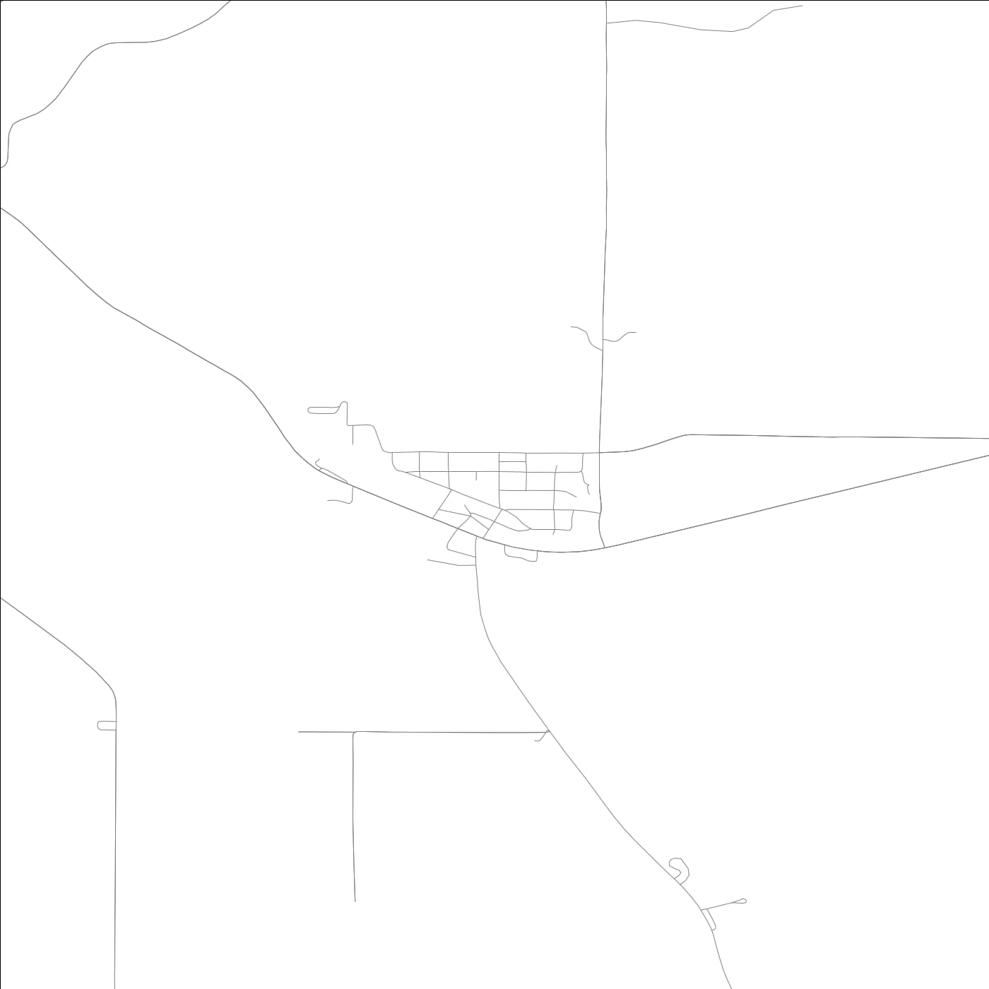 ROAD MAP OF KINDERHOOK, ILLINOIS BY MAPBAKES