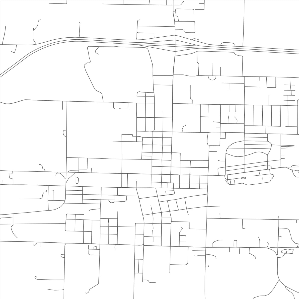 ROAD MAP OF MOUNTAIN GROVE, MISSOURI BY MAPBAKES