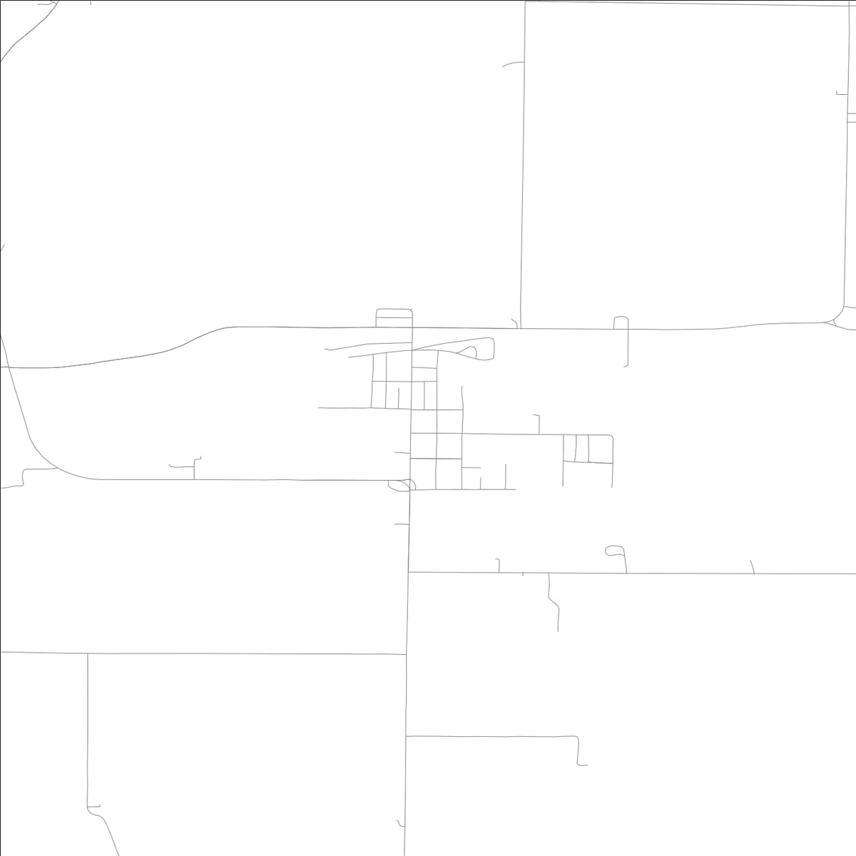 ROAD MAP OF OAKVILLE, LOWA BY MAPBAKES