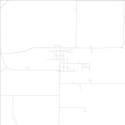 ROAD MAP OF OAKVILLE, LOWA BY MAPBAKES