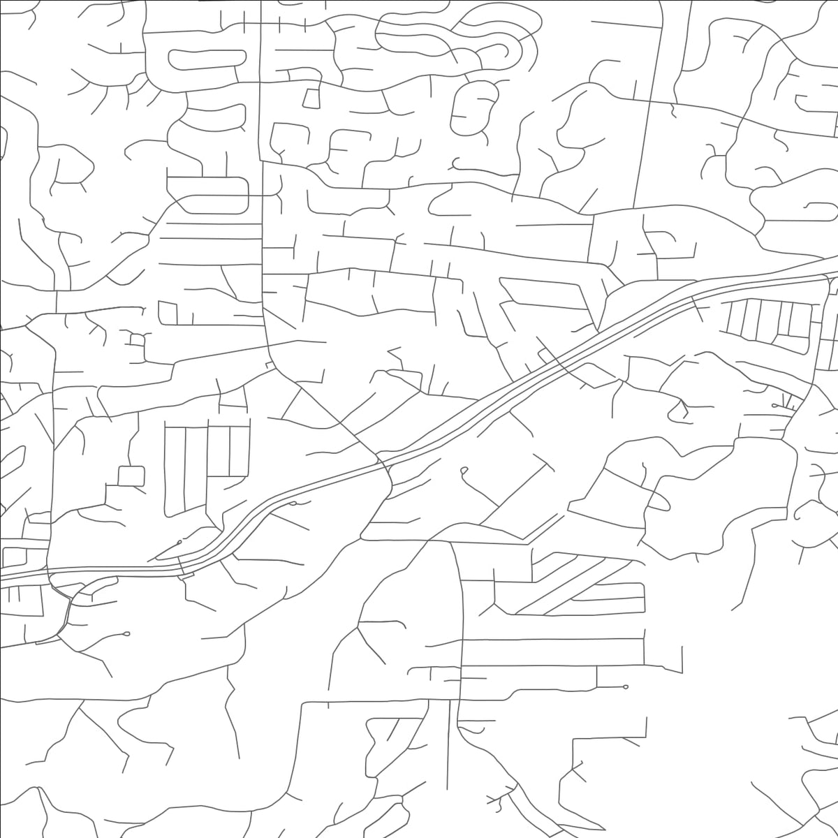 ROAD MAP OF MURPHY, MISSOURI BY MAPBAKES