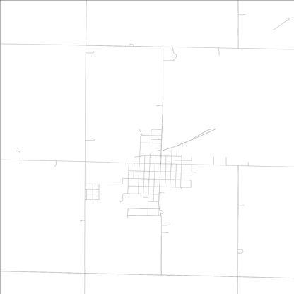 ROAD MAP OF OCHEYEDAN, LOWA BY MAPBAKES