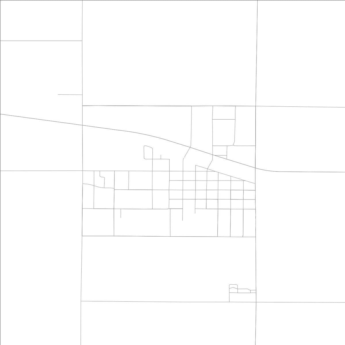 ROAD MAP OF ODEBOLT, LOWA BY MAPBAKES