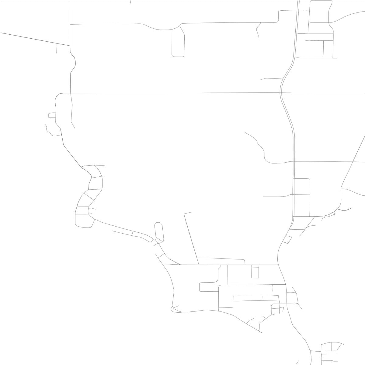 ROAD MAP OF OKOBOJI, LOWA BY MAPBAKES