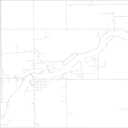 ROAD MAP OF BUFFALO, INDIANA BY MAPBAKES