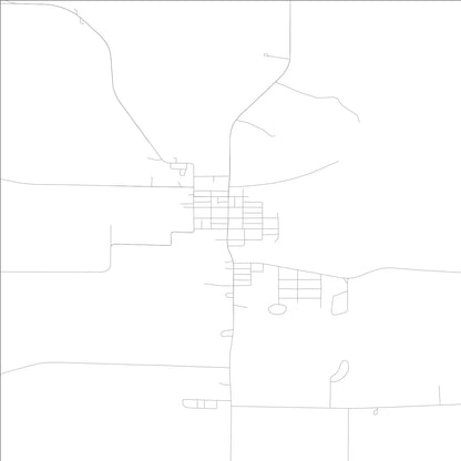 ROAD MAP OF OLIN, LOWA BY MAPBAKES