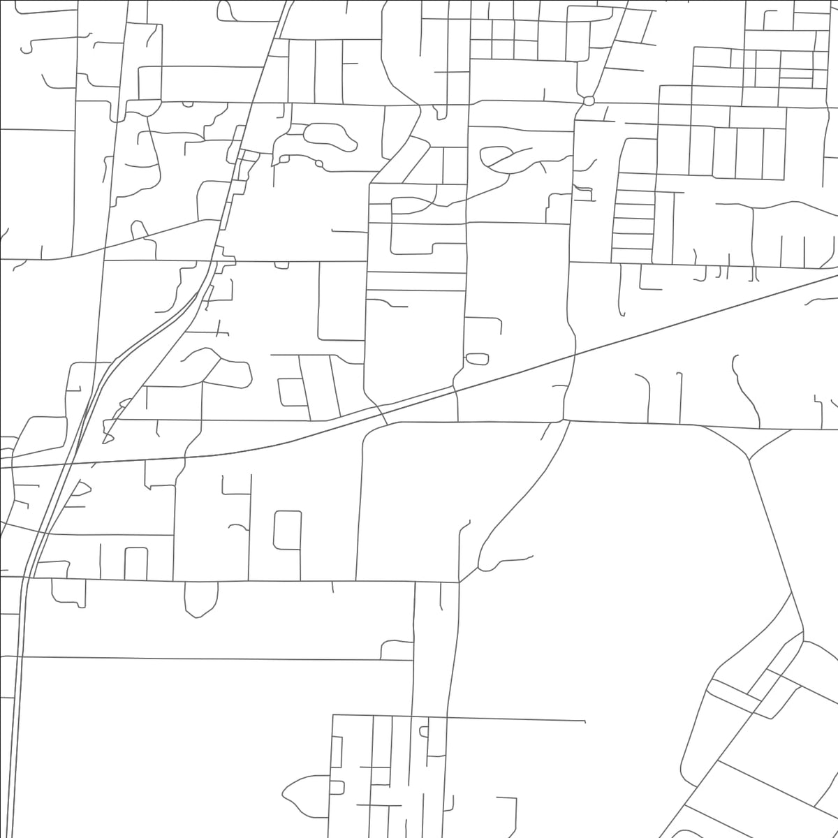 ROAD MAP OF NEOSHO, MISSOURI BY MAPBAKES
