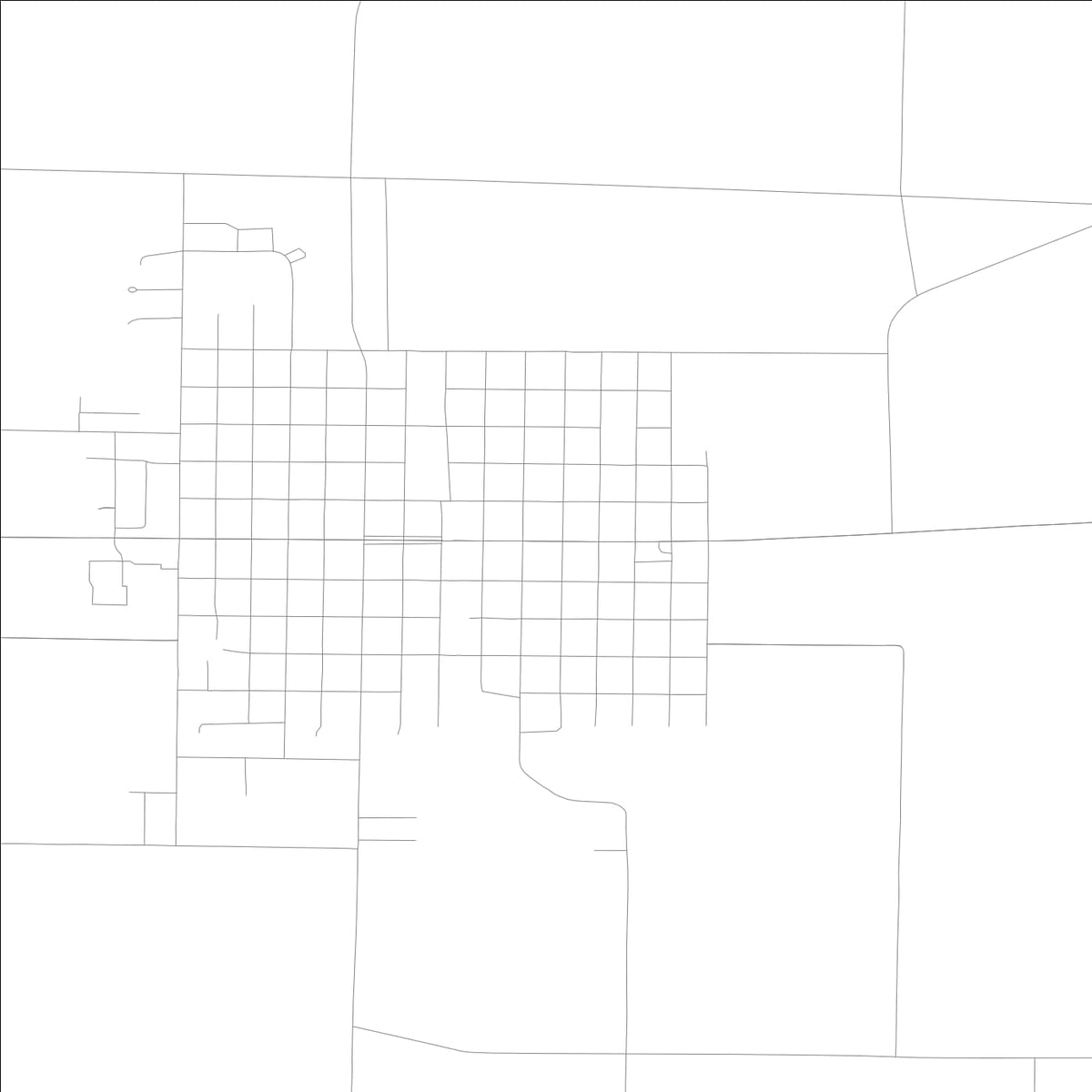 ROAD MAP OF ONAWA, LOWA BY MAPBAKES