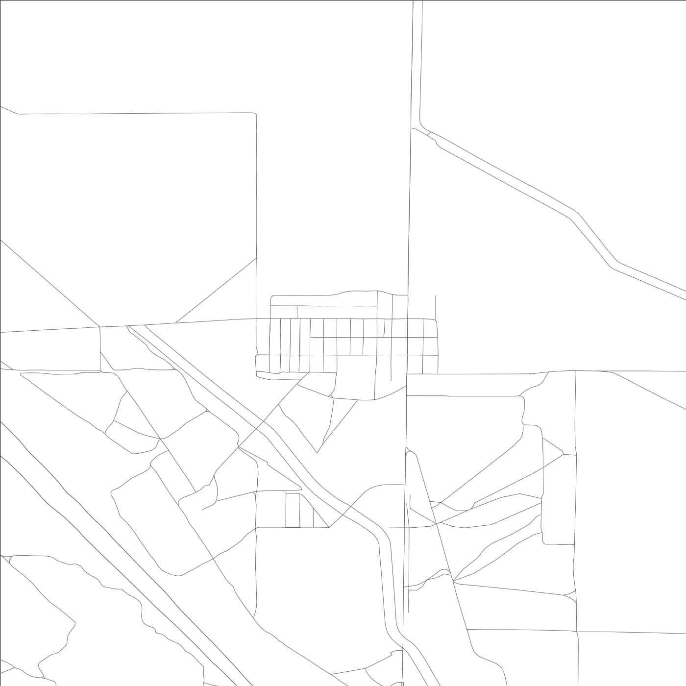 ROAD MAP OF KETTLEMAN CITY, CALIFORNIA BY MAPBAKES