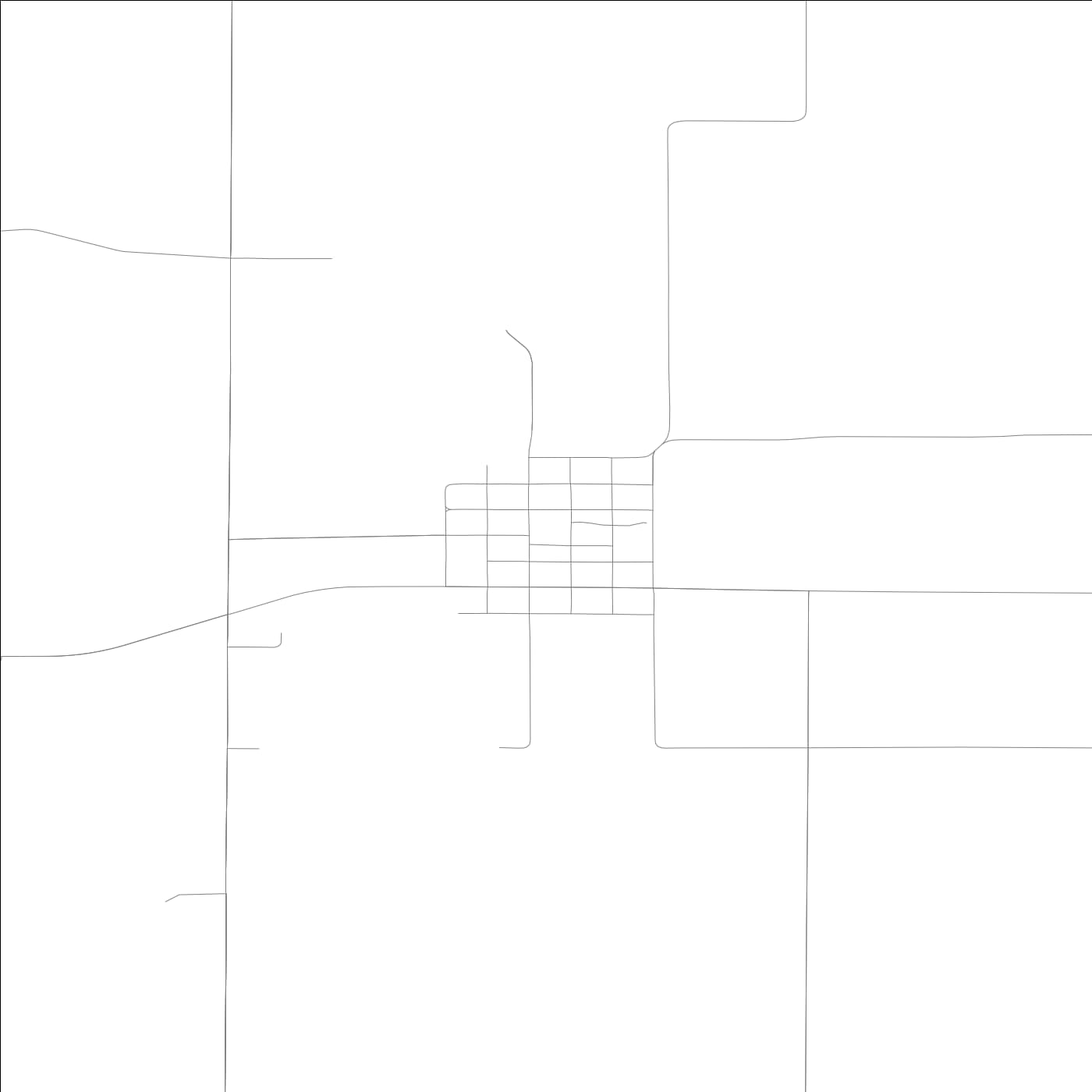 ROAD MAP OF LA FAYETTE, ILLINOIS BY MAPBAKES