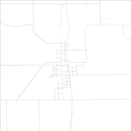 ROAD MAP OF BUNKER HILL, INDIANA BY MAPBAKES