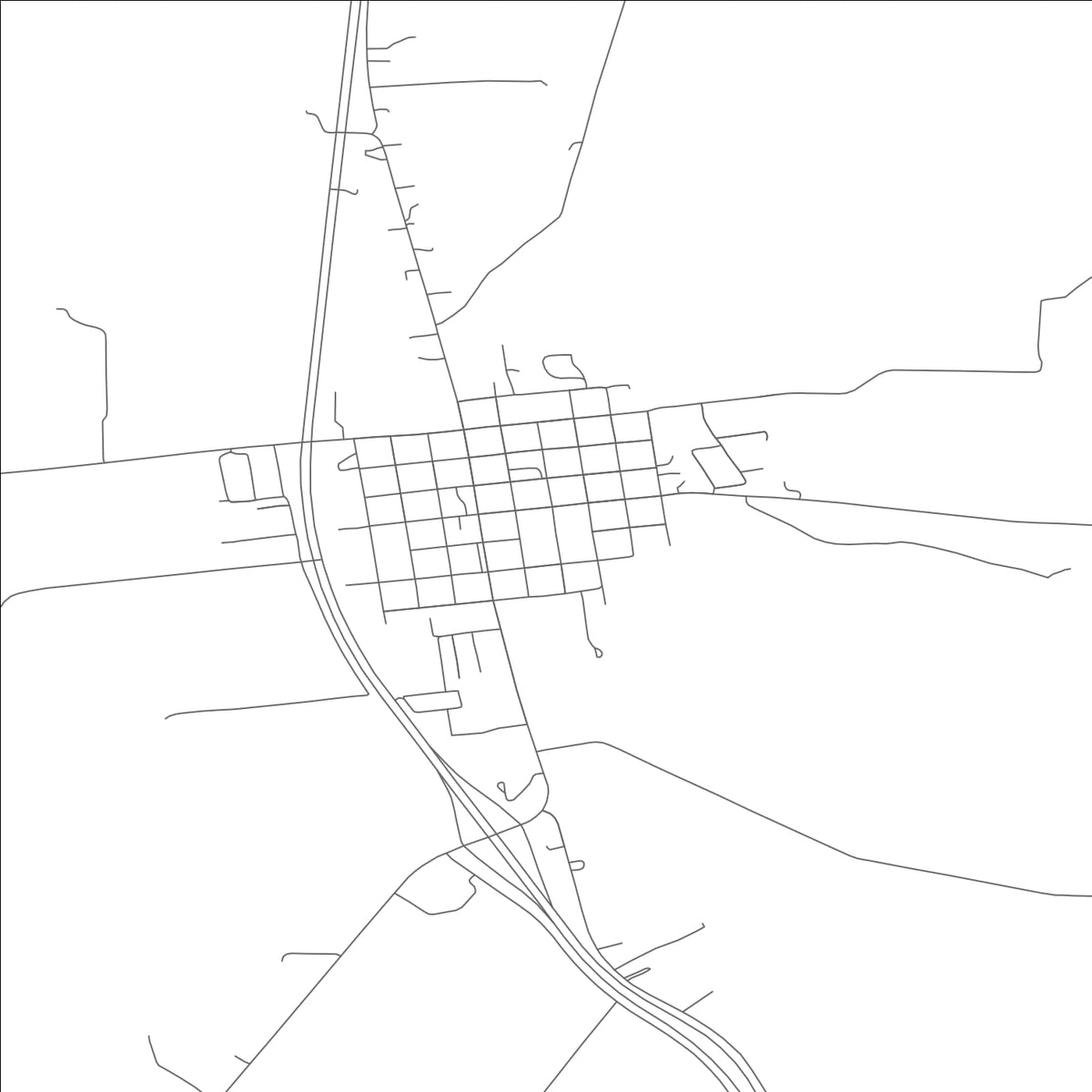 ROAD MAP OF NEW LONDON, MISSOURI BY MAPBAKES