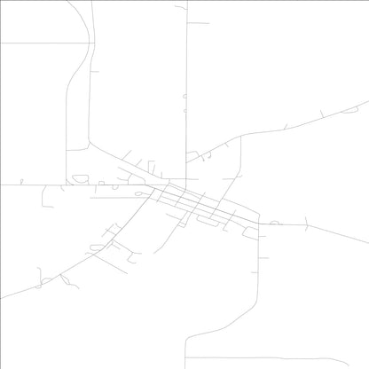 ROAD MAP OF OSSIAN, LOWA BY MAPBAKES