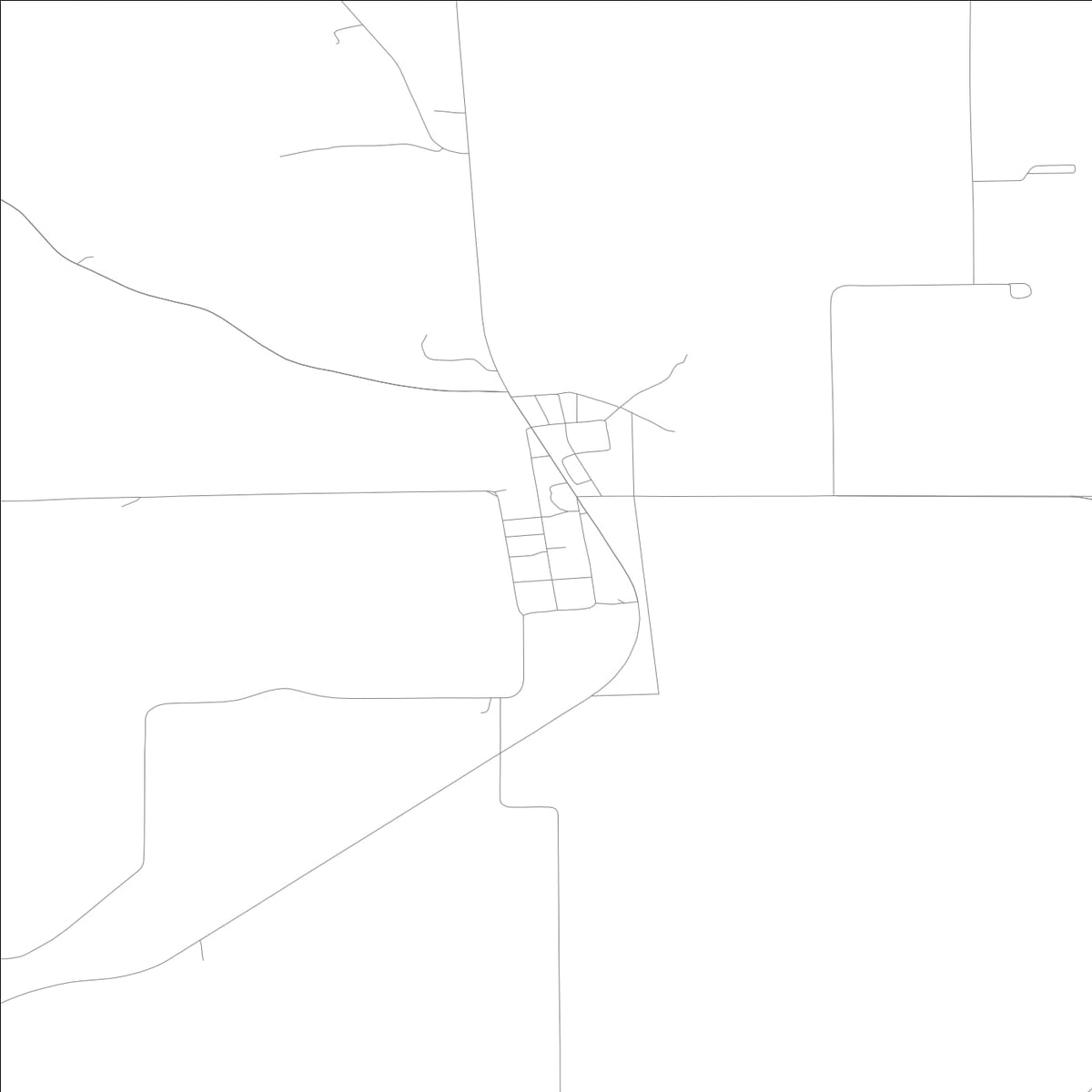 ROAD MAP OF OTO, LOWA BY MAPBAKES