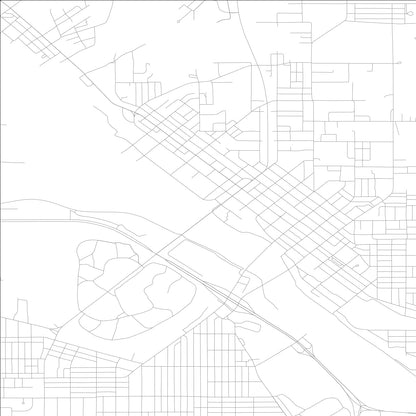 ROAD MAP OF OTTUMWA, LOWA BY MAPBAKES
