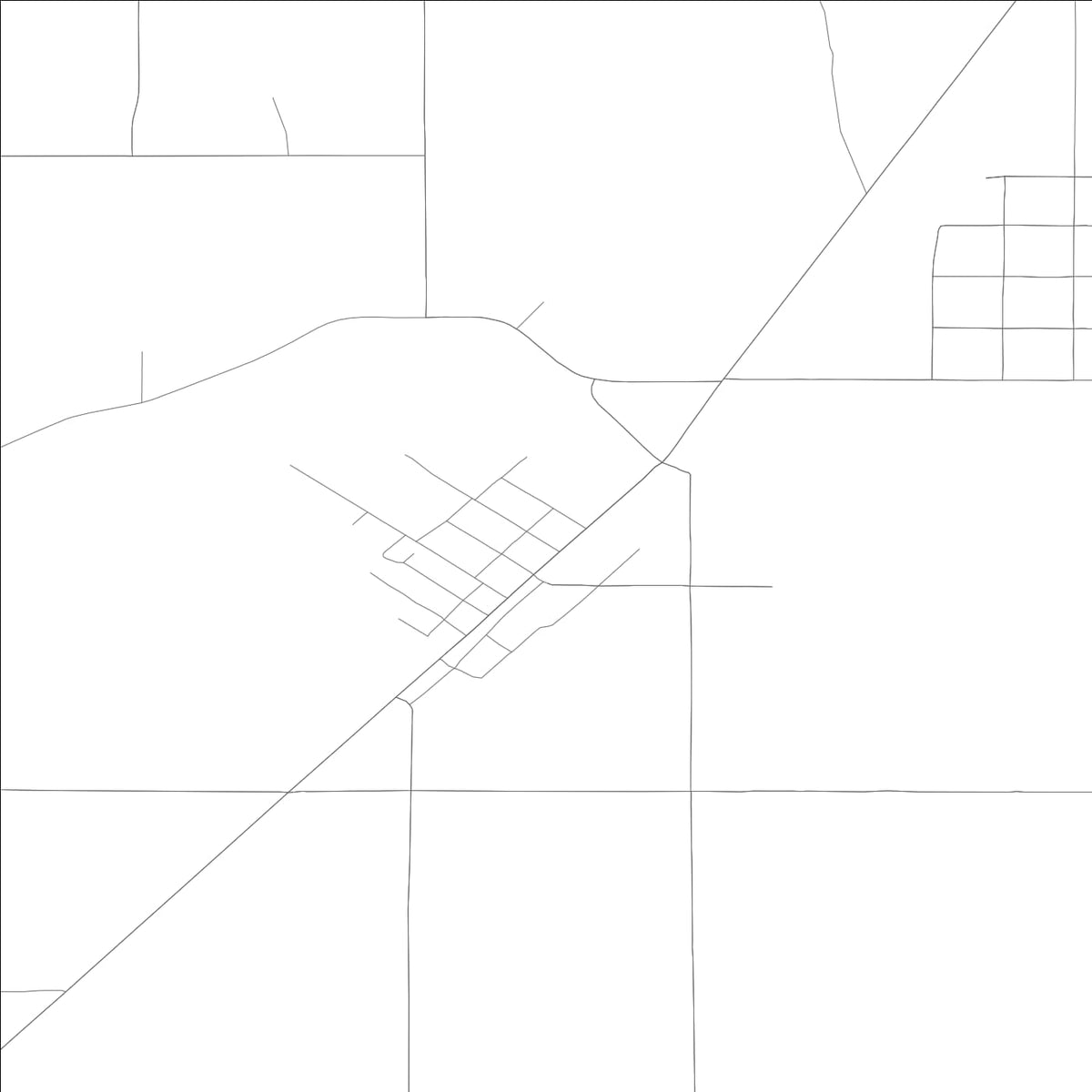 ROAD MAP OF FIRTH, IDAHO BY MAPBAKES