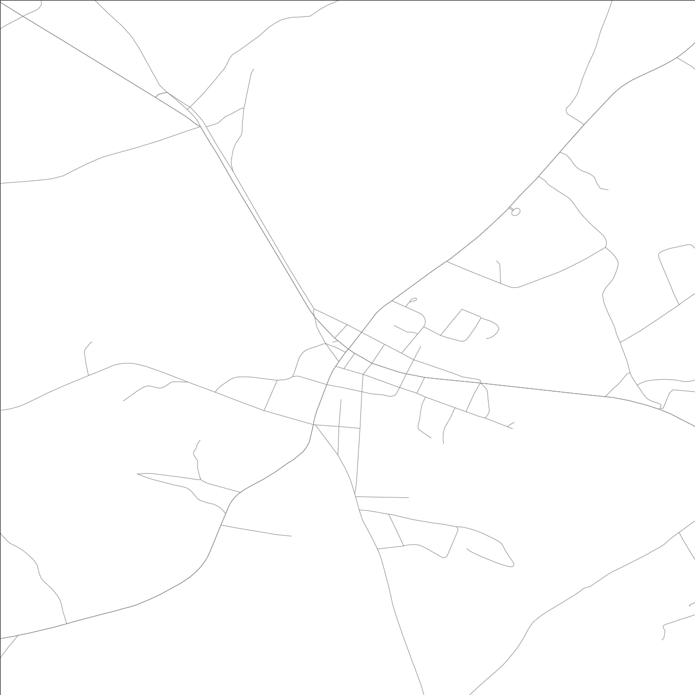 ROAD MAP OF BOWMAN, GEORGIA BY MAPBAKES