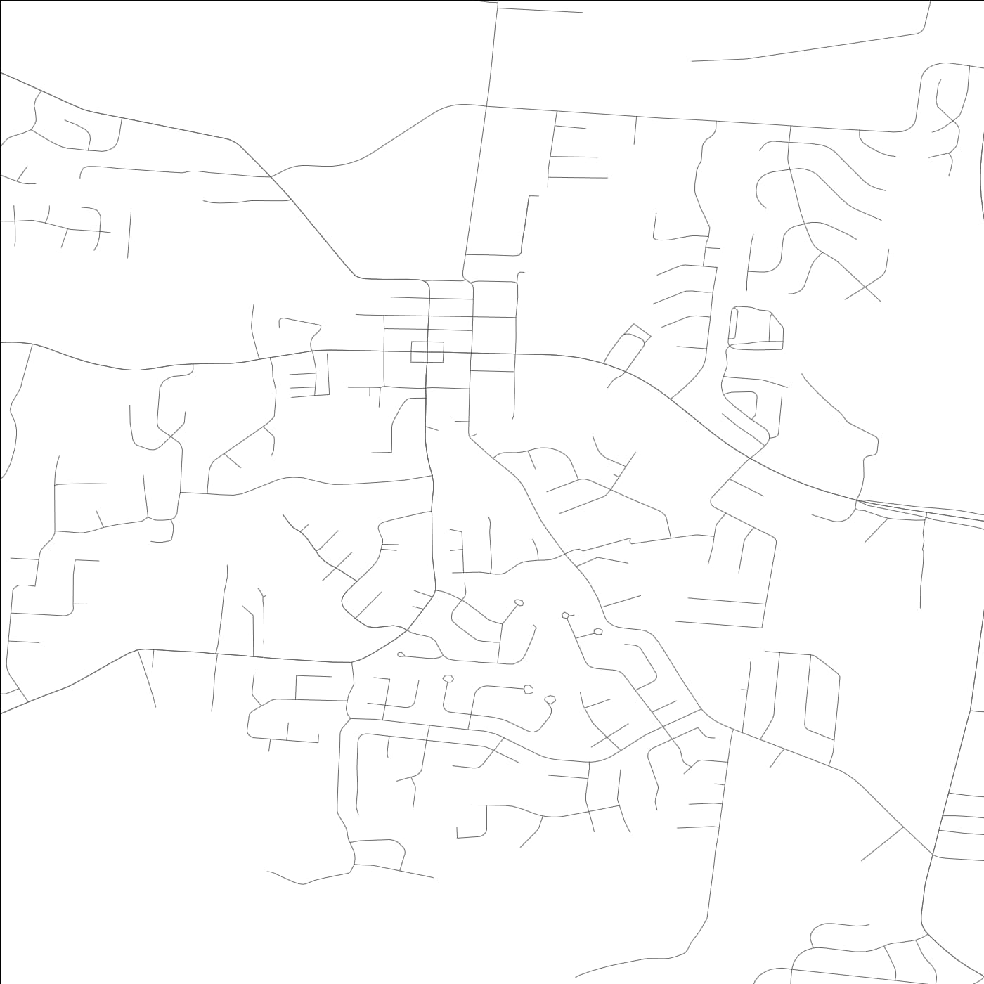 ROAD MAP OF BURLINGTON, KENTUCKY BY MAPBAKES