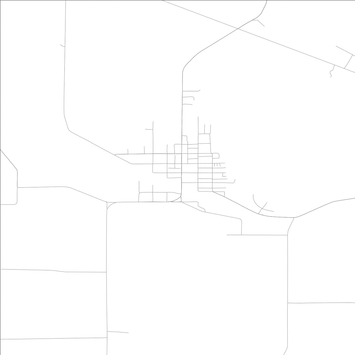 ROAD MAP OF OXFORD, LOWA BY MAPBAKES