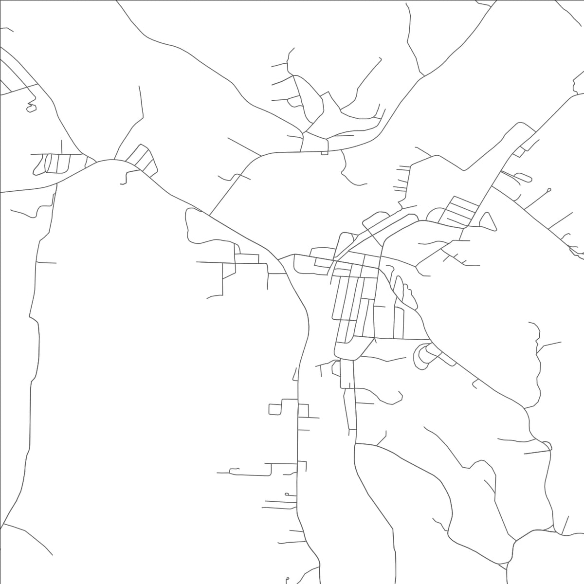 ROAD MAP OF NOEL, MISSOURI BY MAPBAKES