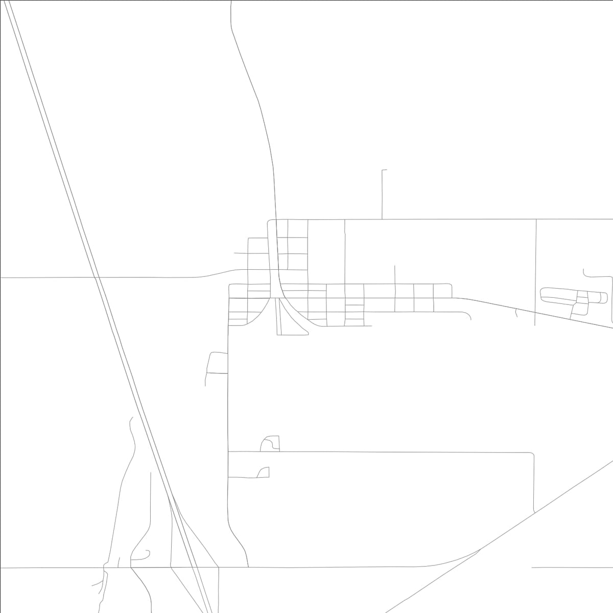 ROAD MAP OF PACIFIC JUNCTION, LOWA BY MAPBAKES