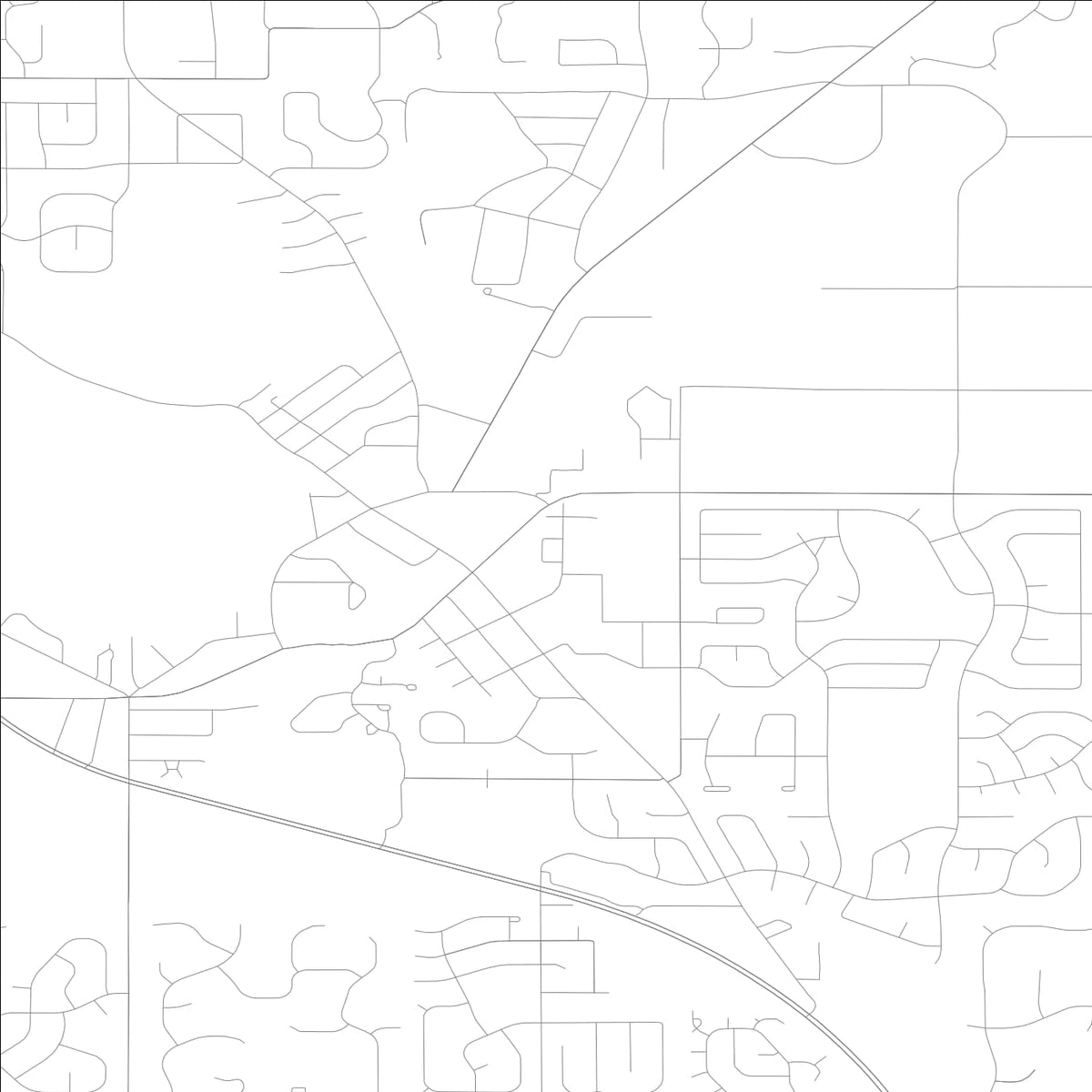 ROAD MAP OF LAKE ZURICH, ILLINOIS BY MAPBAKES