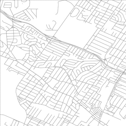 ROAD MAP OF NORTHWOODS, MISSOURI BY MAPBAKES