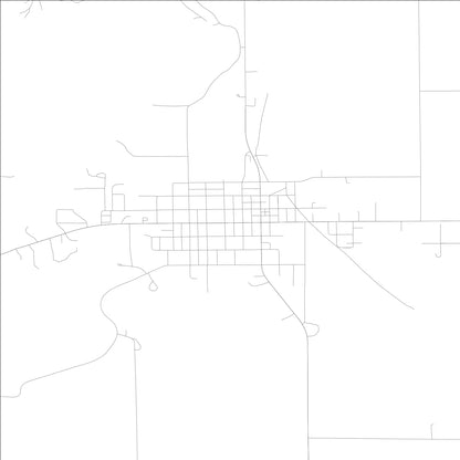 ROAD MAP OF PANORA, LOWA BY MAPBAKES