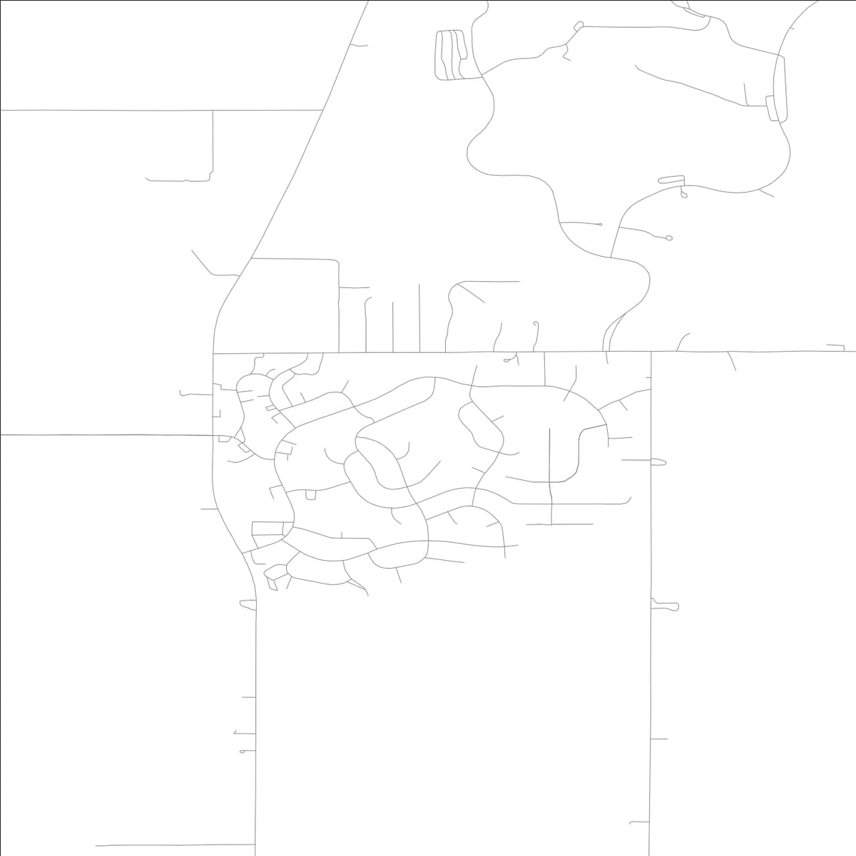 ROAD MAP OF PARK VIEW, LOWA BY MAPBAKES
