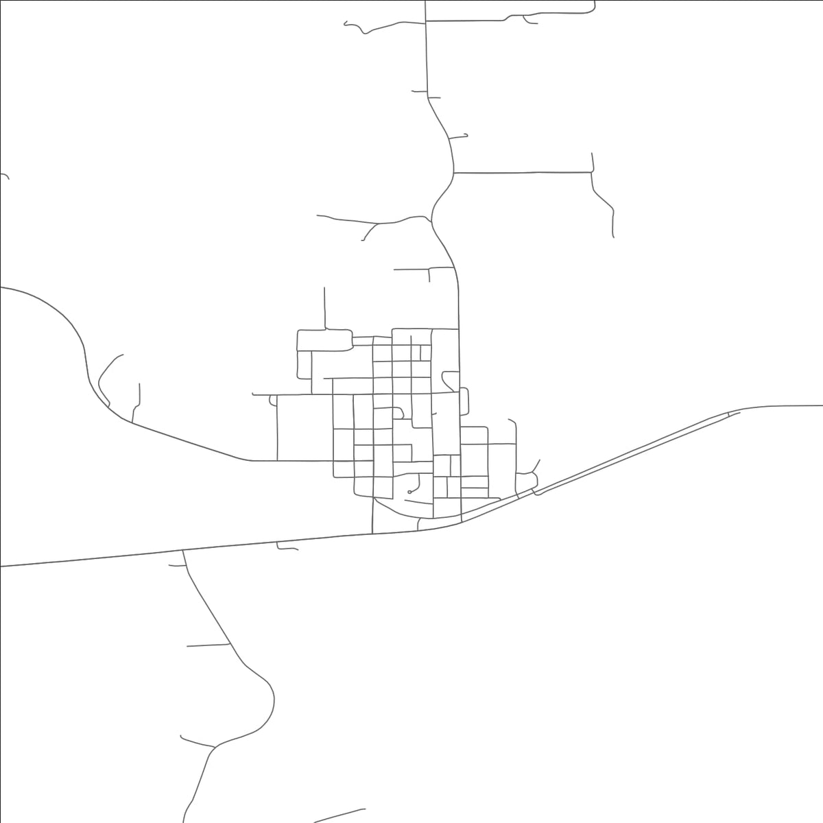 ROAD MAP OF NOVINGER, MISSOURI BY MAPBAKES