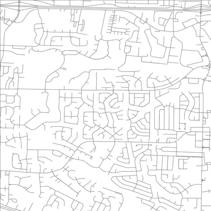 ROAD MAP OF O'FALLON, MISSOURI BY MAPBAKES