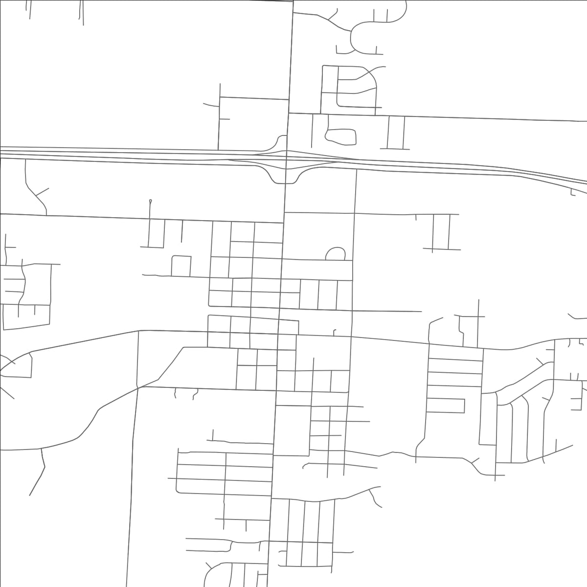 ROAD MAP OF OAK GROVE, MISSOURI BY MAPBAKES