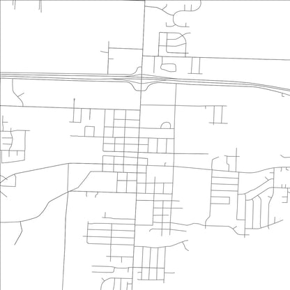 ROAD MAP OF OAK GROVE, MISSOURI BY MAPBAKES