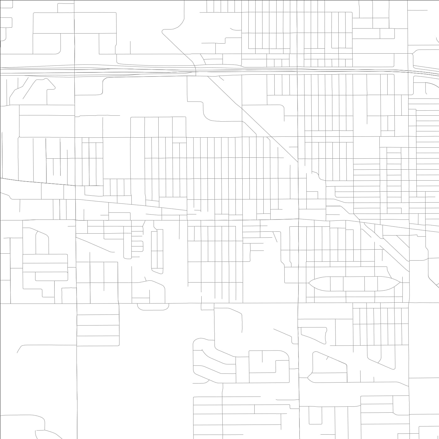 ROAD MAP OF LANSING, ILLINOIS BY MAPBAKES