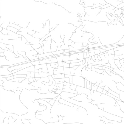 ROAD MAP OF LAFAYETTE, CALIFORNIA BY MAPBAKES