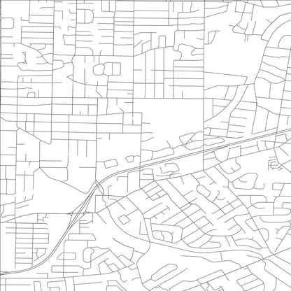 ROAD MAP OF OAKLAND, MISSOURI BY MAPBAKES