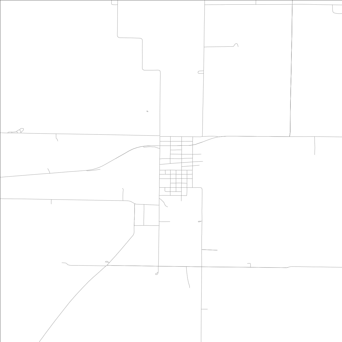 ROAD MAP OF BURNETTSVILLE, INDIANA BY MAPBAKES