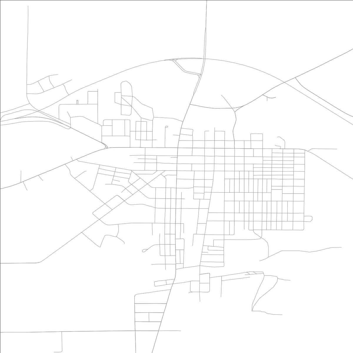 ROAD MAP OF LAWRENCEVILLE, ILLINOIS BY MAPBAKES