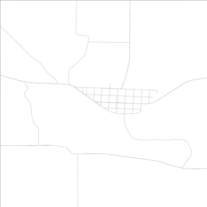 ROAD MAP OF PETERSON, LOWA BY MAPBAKES