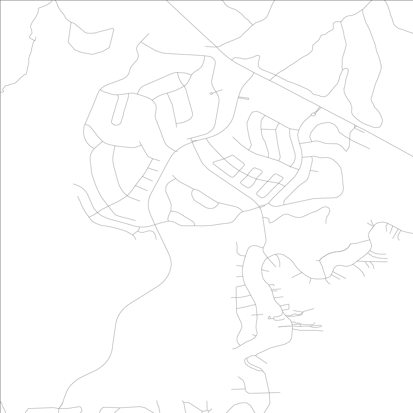 ROAD MAP OF LAKE ALMANOR PENINSULA, CALIFORNIA BY MAPBAKES