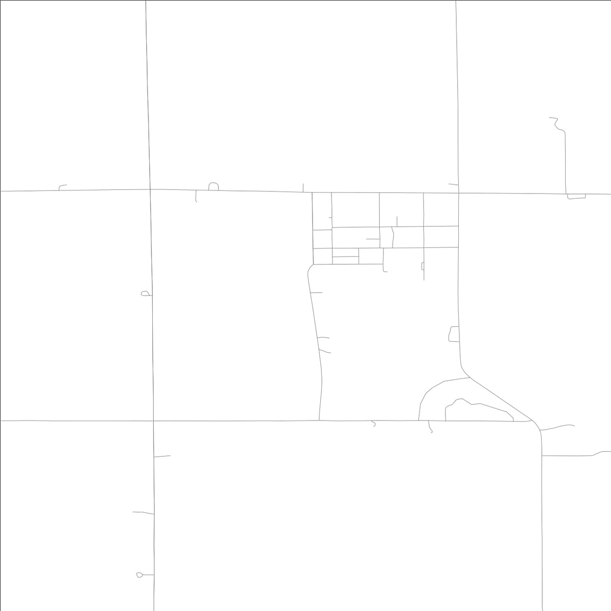 ROAD MAP OF PILOT MOUND, LOWA BY MAPBAKES
