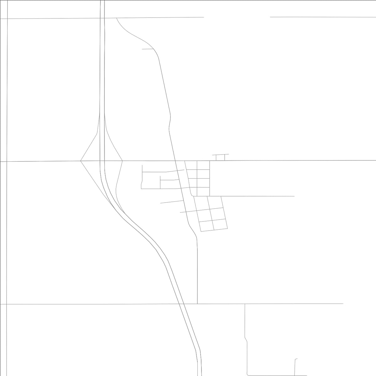 ROAD MAP OF PLAINFIELD, LOWA BY MAPBAKES