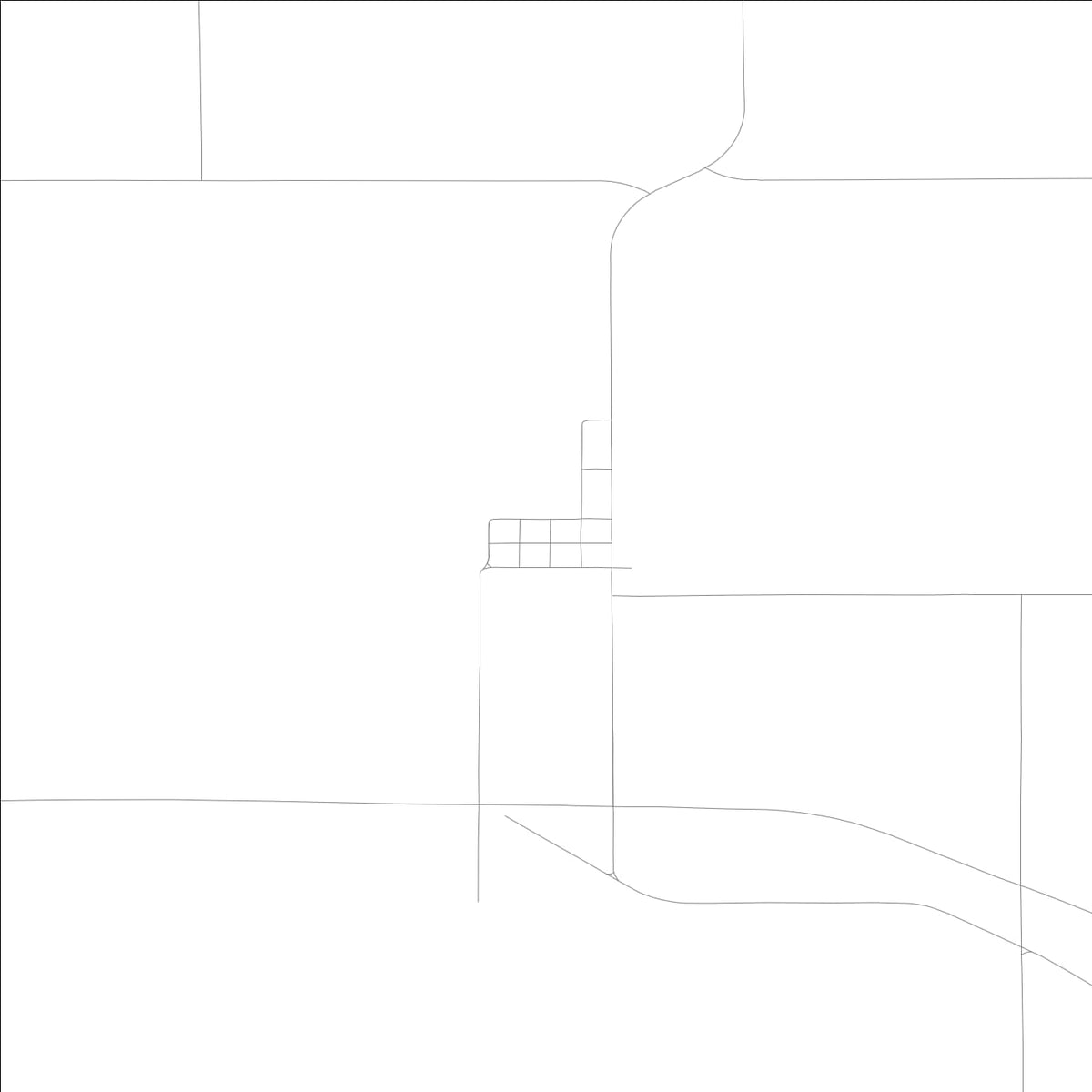 ROAD MAP OF PLANO, LOWA BY MAPBAKES