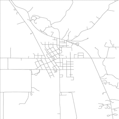 ROAD MAP OF ORAN, MISSOURI BY MAPBAKES