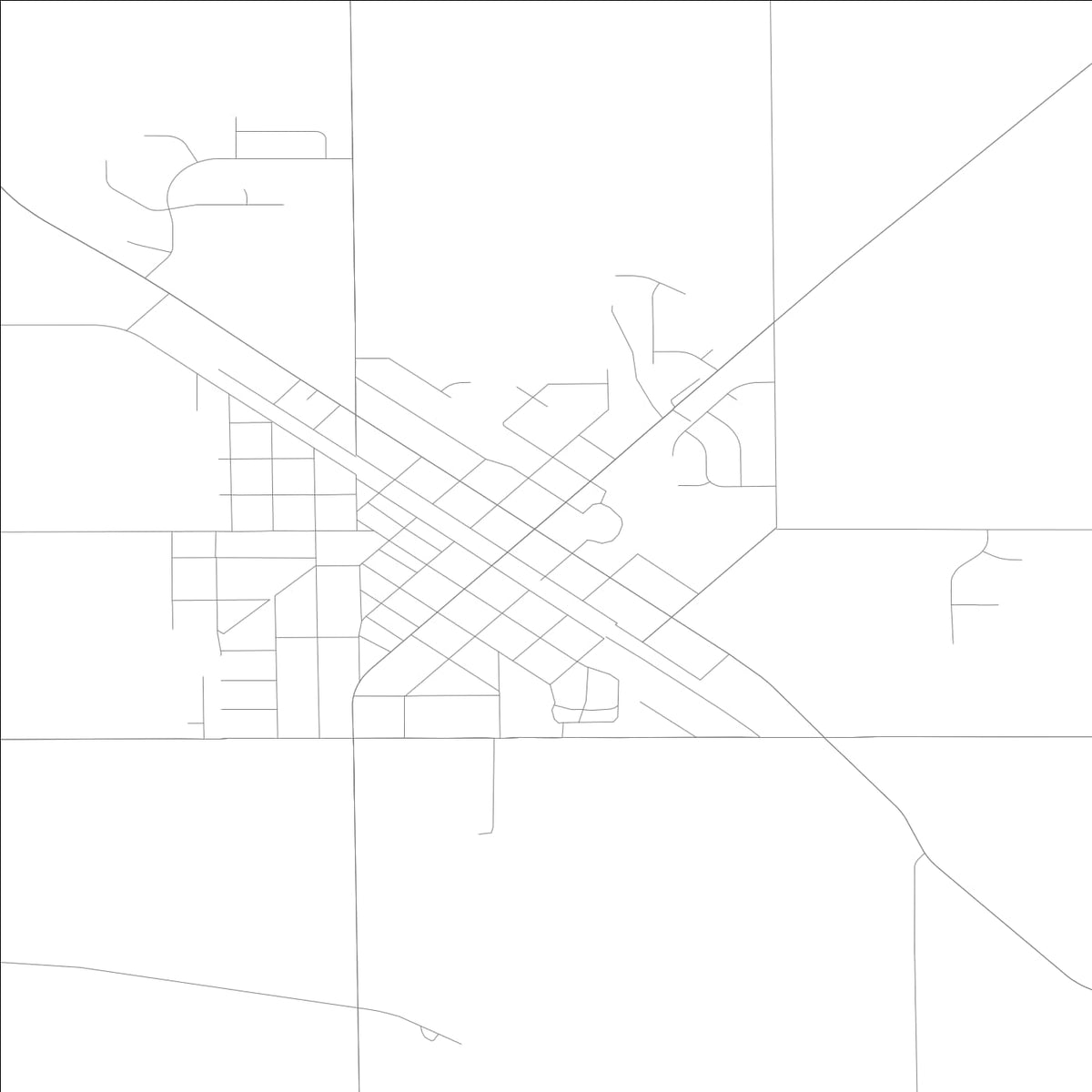ROAD MAP OF LENA, ILLINOIS BY MAPBAKES