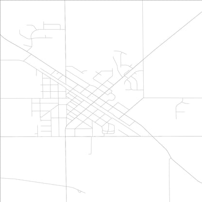 ROAD MAP OF LENA, ILLINOIS BY MAPBAKES