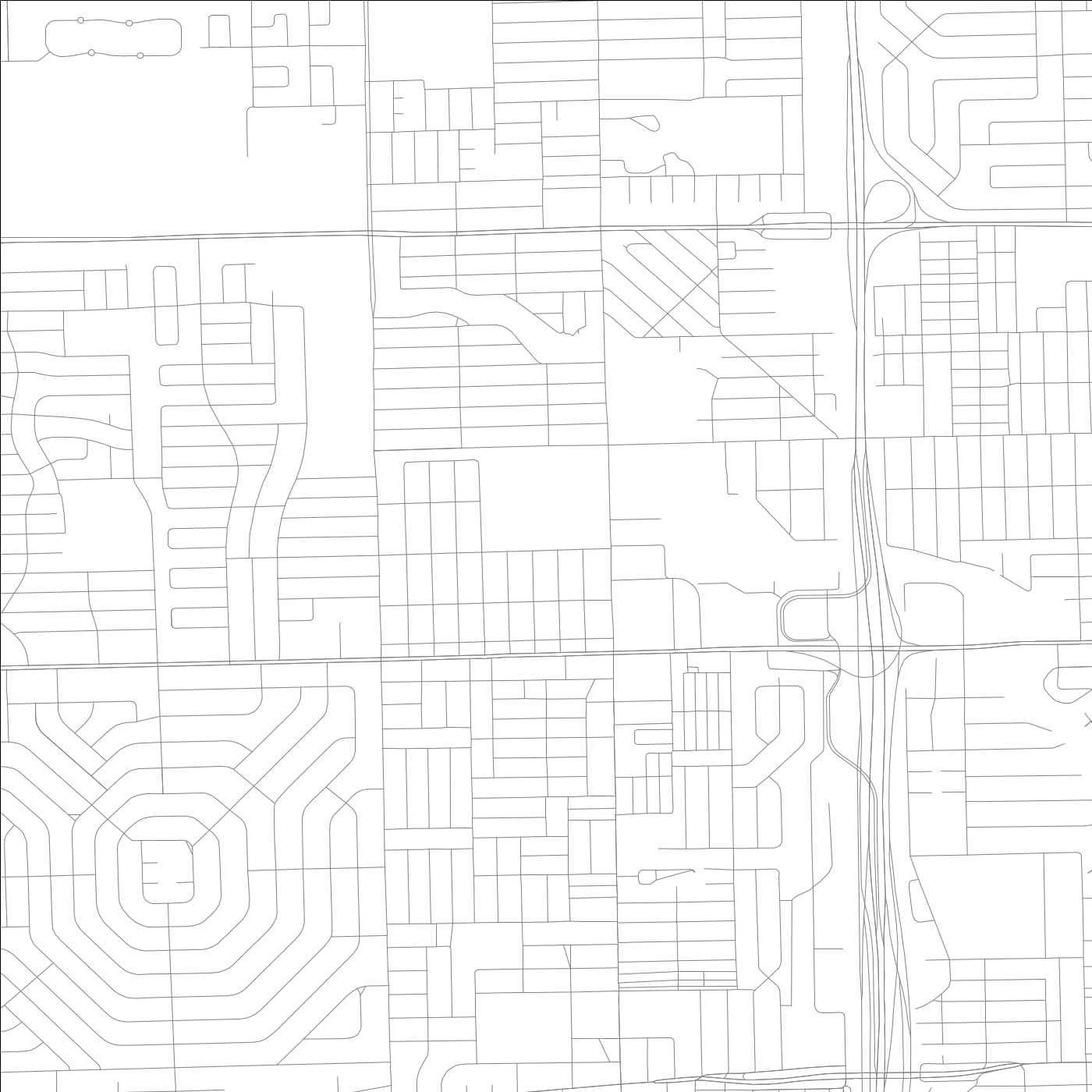 ROAD MAP OF BOULEVARD GARDENS, FLORIDA BY MAPBAKES