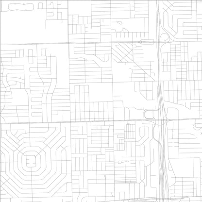 ROAD MAP OF BOULEVARD GARDENS, FLORIDA BY MAPBAKES