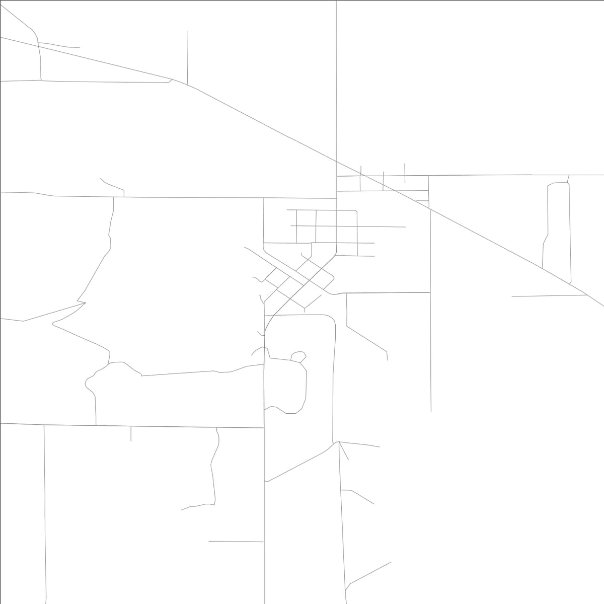 ROAD MAP OF LENZBURG, ILLINOIS BY MAPBAKES